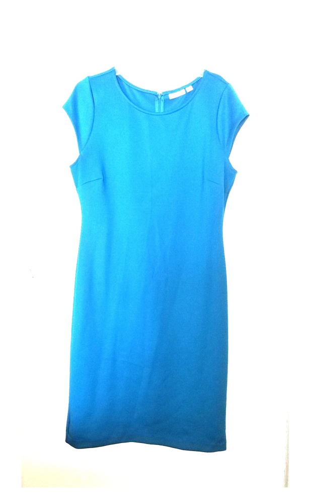 NY&Co Teal Scuba Dress